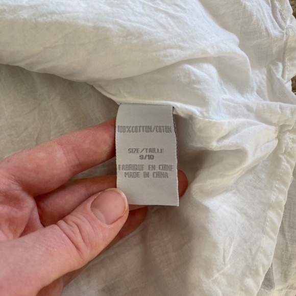 Suzy Shier Lace and Cotton White Skirt - Picture 5 of 6